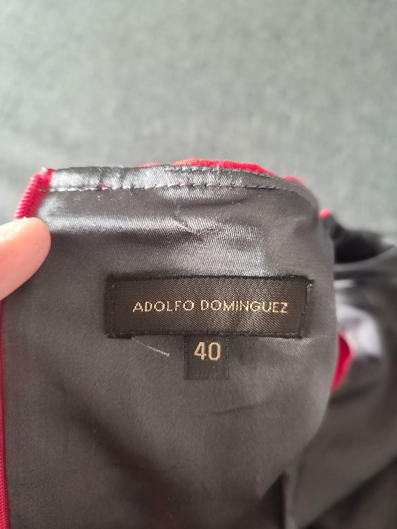 Rode jurk Adolfo Rodriguez Maat 38 – photo 5
